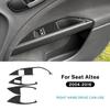 Для Seat Altea 2004-2011 2012 2013 2014 2015 2016 Настоящая мягкая наклейка из углеродного волокна LHD RHD Панель подъема окна автомобиля Внутренняя отделка