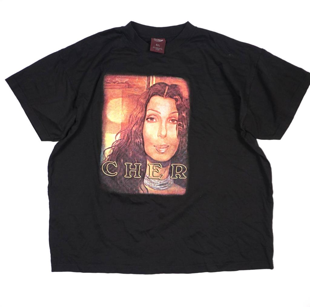 Vintage Cher Tour T Shirt 2003 Black Cotton Size L XL Official Do You Believe