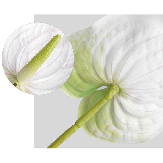 1 ветка искусственный цветок свежий художественный 3D-принт элегантный яркий искусственный антуриум