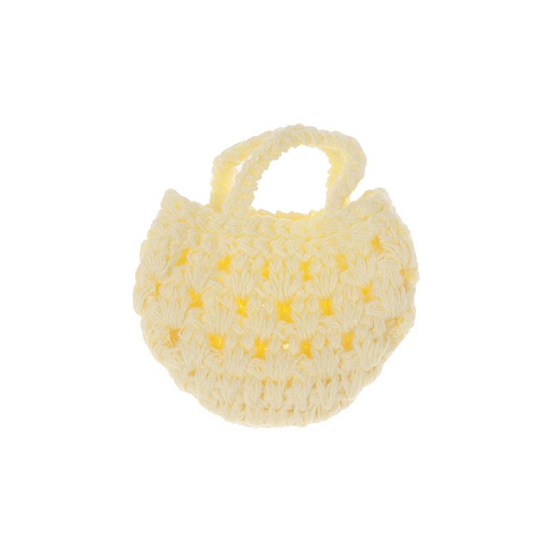 Милая мини-кукла с полой маленькой сумкой, аксессуары для вязания крючком из шерсти, кукла из хлопка, украшение BJD