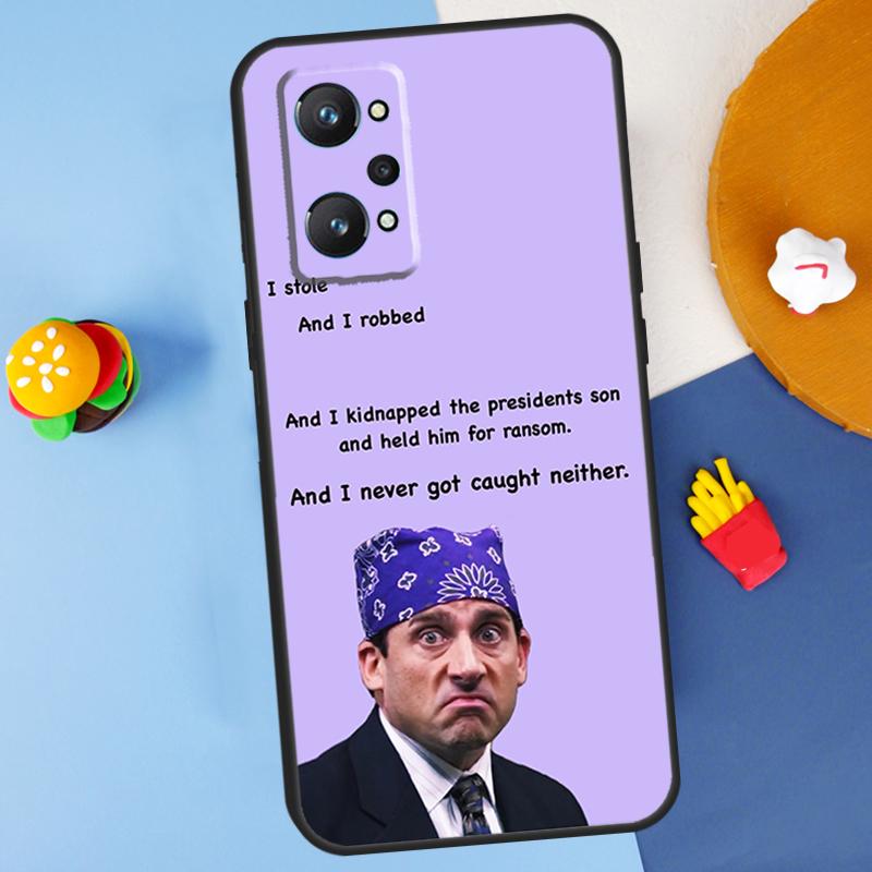 Чехол The Office Prison Mike для Realme C55 C67 C61 C75 C53 C51 C21Y C25S GT 6 6T 5 GT7 Pro 10 11 12 13 14 Pro Plus