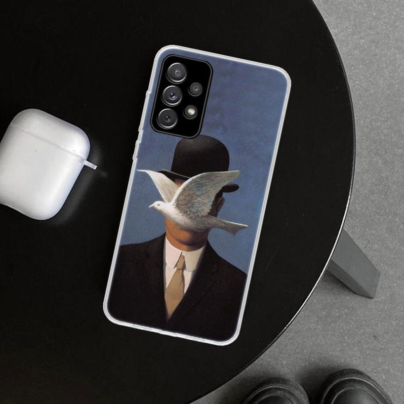Художественный чехол для телефона Rene Magritte для Samsung Galaxy A12 A22 A32 A52 A72 A02S A51 A50S A31 A20S A10S Note 20 Ultra 10 Plus Gala