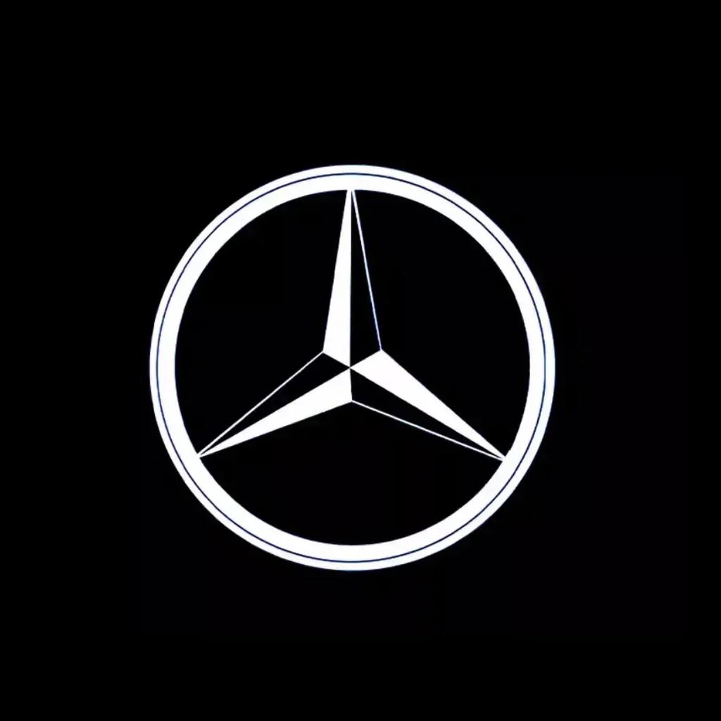2P Car Door Lamp Projector Welcome Step Up Puddle Light For Mercedes Benz ML W166 GLE C167 B E A C Class W205 W176 W213 GLC X253 PC3