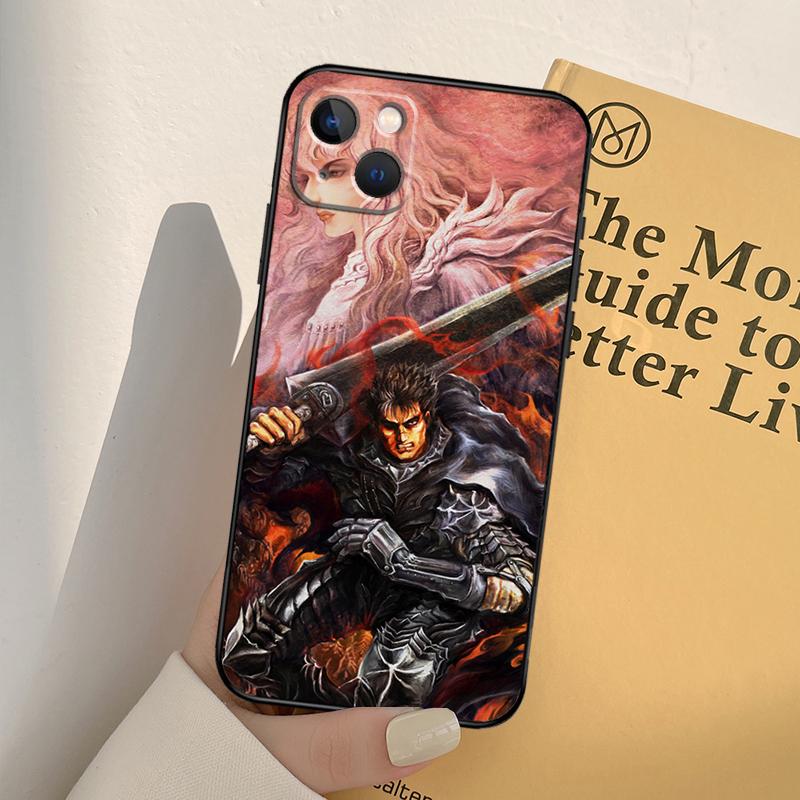 Чехол с аниме Berserk Guts для iPhone 13 12 11 Pro Max Mini XR X XS MAX 6S 7 8 Plus SE 2020 2022, чехол для телефона