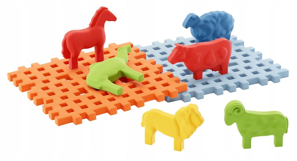 Marioinex Mini Waffle Animals + Basics, 6 Animals, Starter Set