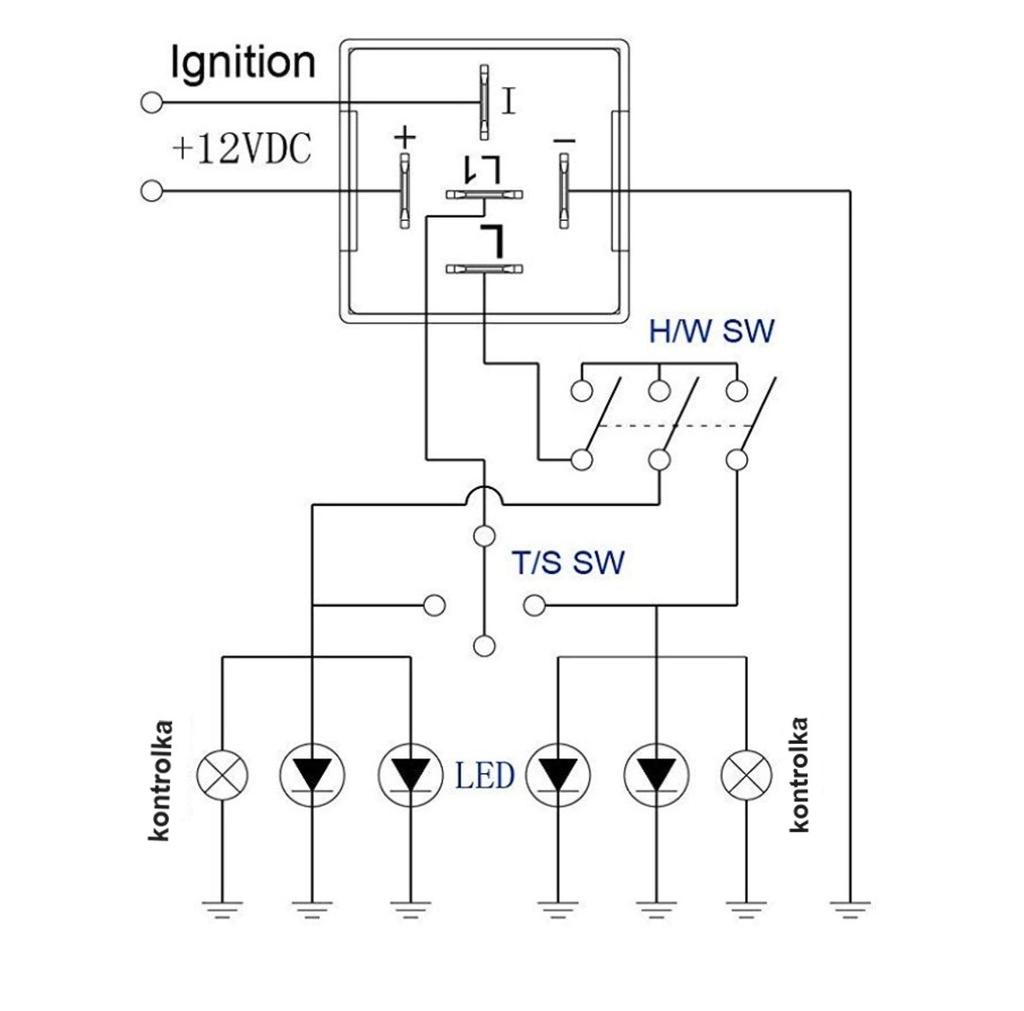 Светодиодный указатель поворота 12 В EP27 5-контактный для бездорожья