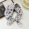 Cotton And Linen Small Square Scarf Silk Scarf Women'S Spring And Autumn New Style Artistic And Versatile Fashionable Temperament Headband Scarf