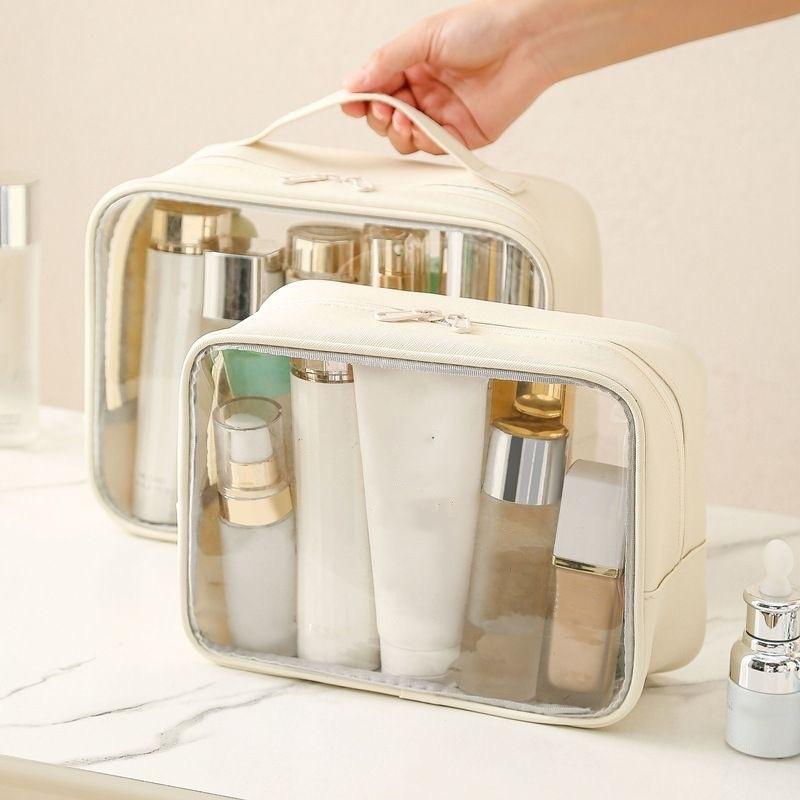Transparent Beauty Kit Essential Waterproof See-Through Makeup Case Easy To Clean Travel Bag for Personal Care