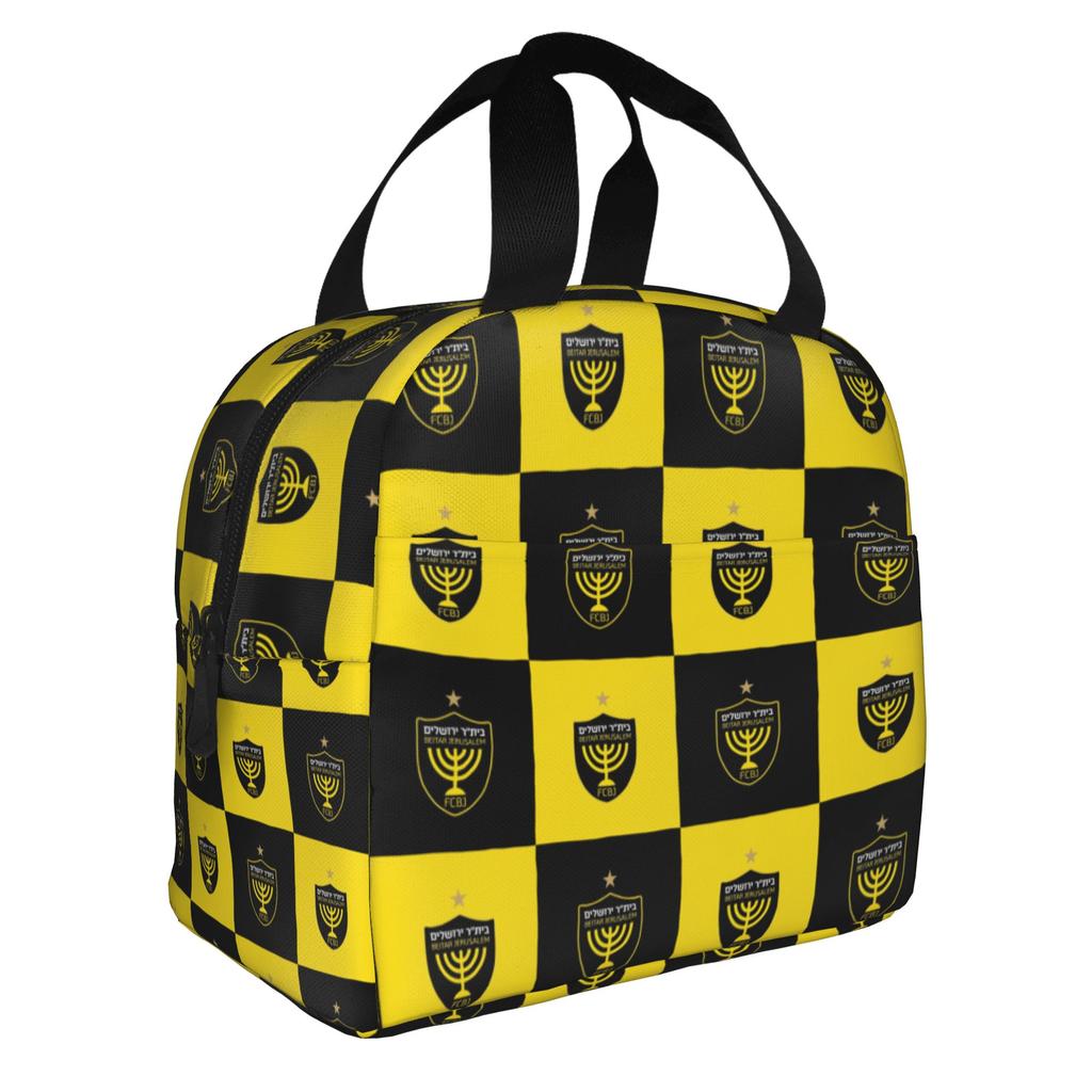 Footbally Beitar Jerusalem FC Soccer Insulated Lunch Bag for Work School Waterproof Cooler Thermal Lunch Box Women Men