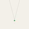14K Birthstone May Emerald Cuddly Necklace