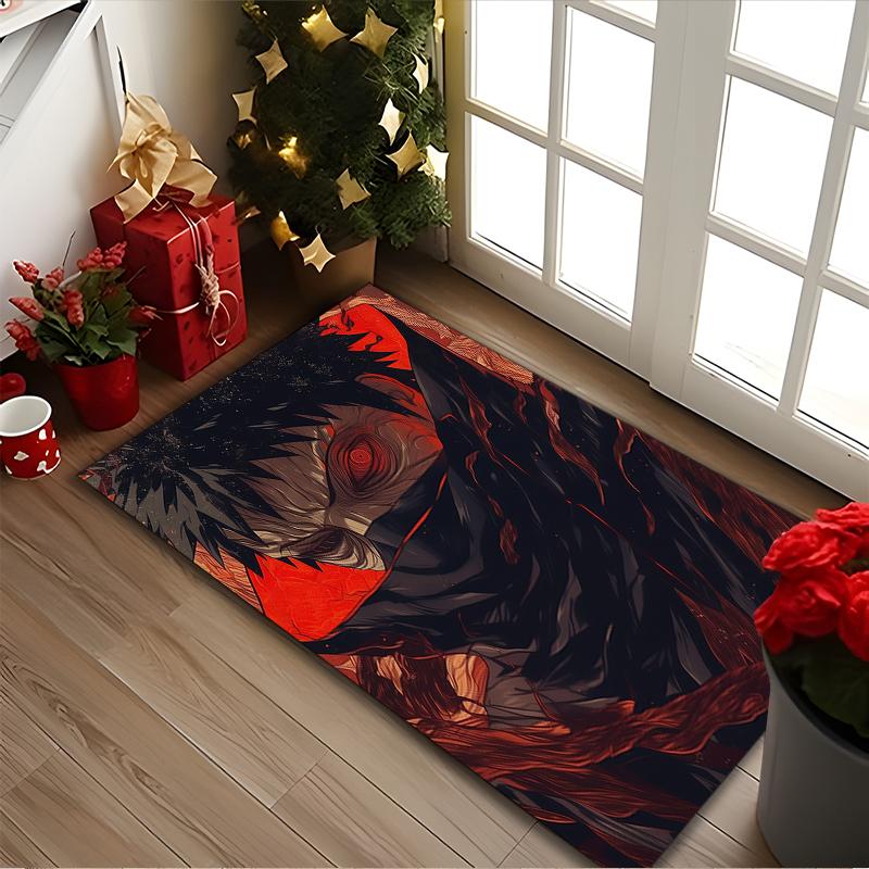 [1pc naruto Office Chair Carpet] Digital Printed Area Rug for Home & Game Room Use, Soft Indoor Sofa Chair Mat