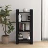 VidaXL Bookshelf-Room Divider Black 60x35x125 Cm Solid Wood 813888