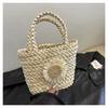 Trendy Mini Woven Tote Bag For Women Stylish Beach Vacation Accessory 2024