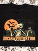 Social Distortion Луна-Скелет Хэллоуин Футболка Мужская Женская Рубашка Унисекс Футболка
