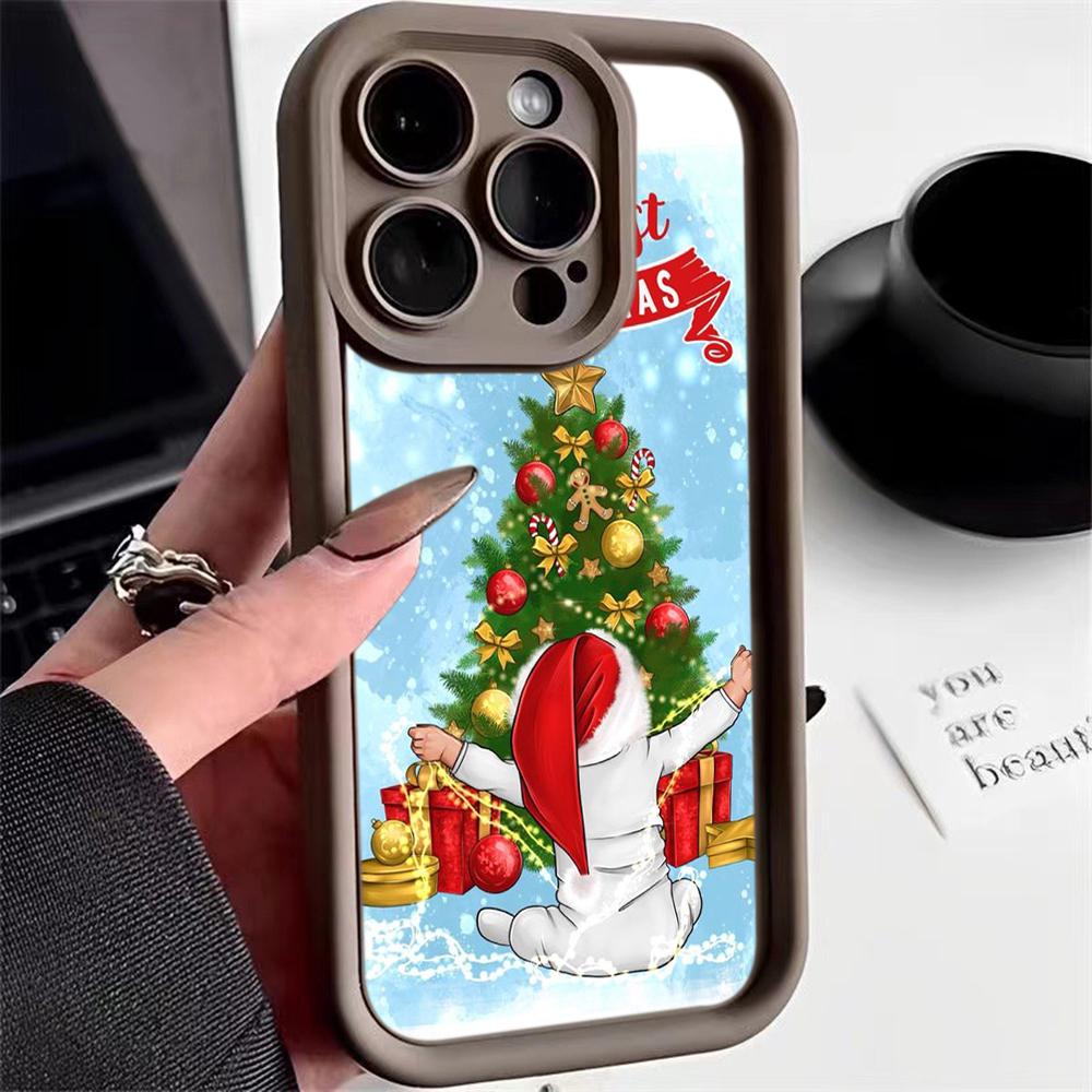 Чехлы для телефонов Ae108 Happy New Year Merry Christmas для Xiaomi 14T 12 11 Lite 5G NE Redmi 13C 14C 9a A3 Note 12 Pro 11s Angel Eye Ladder Protective Cover