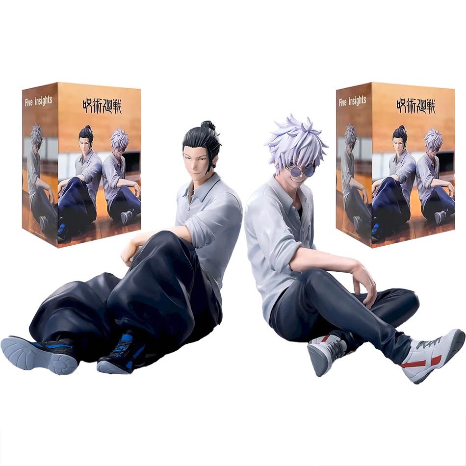 Jujutsu Kaisen Сатору Годжо и Сугуру Гэто Фигурка-стоппер для лапши 10 см ПВХ Коллекционная модель