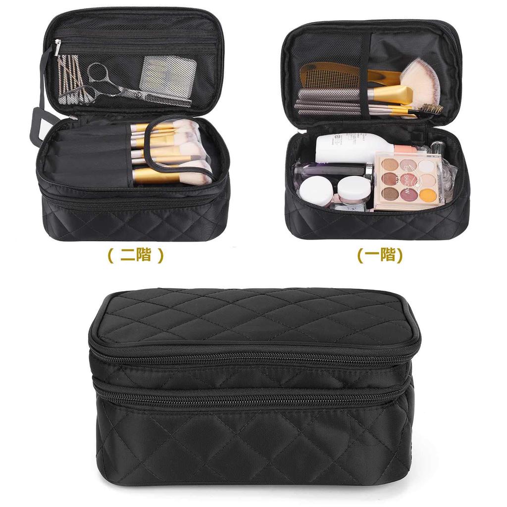 Sanfire Makeup Storage Cosmetic Multifunctional Makeup Brush Storage Wash Travel Accessories Storage Large Capacity for Travel and Business Trips