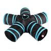 Indoor Cat Tunnel 5 Way Pet Play Tunnel Collapsible Tunnel Tube Kitty Tunnel Peek Hole Toy Pet Toys