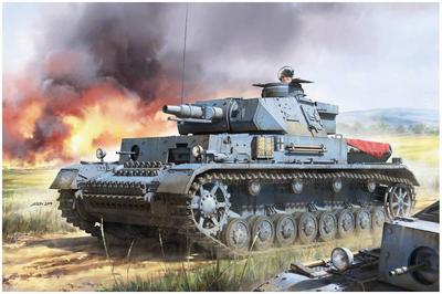Комплект для сборки пластиковой модели немецкого танка Panzer IV F1 Border Model BT003 1/35
