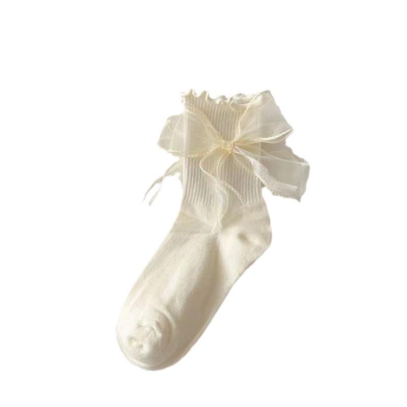 3 пары: Универсальные японские носки с кружевом JK и туфли Мэри Джейн до середины икры – Милые, Влагоотводящие