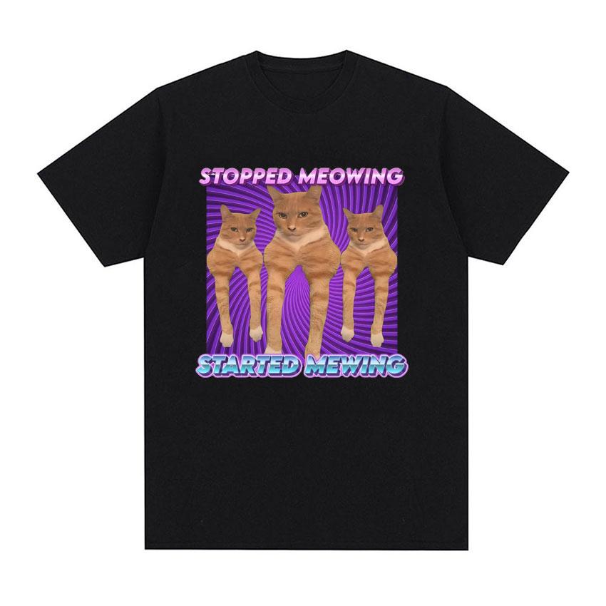 I Am Contaminated Funny Cat Meme T Shirt Summer Unisex Women Clothing Humor TShirts Pure Cotton Loose Oversized Tshirt Streetwear