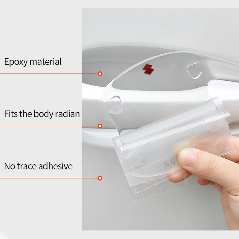 4/8Pcs Car Door Bowl Anti-collision Protector Bumper Strip Sticker For Suzuki Tianyu SX4 Shangyue Ruiqi New Alto Swift Accessory