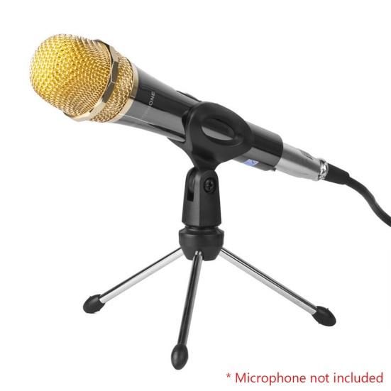 Mini Portable Microphone Bracket Stand Tripod Desktop Adjustable Mic Holder