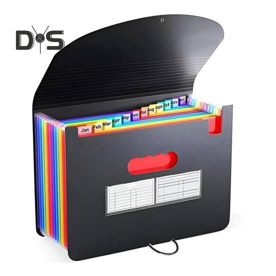 Органайзер для файлов-гармошек с 12/24/36 карманами, расширяющаяся папка для файлов формата А4, органайзер для бумажных документов и квитанций для классной комнаты, домашнего офиса