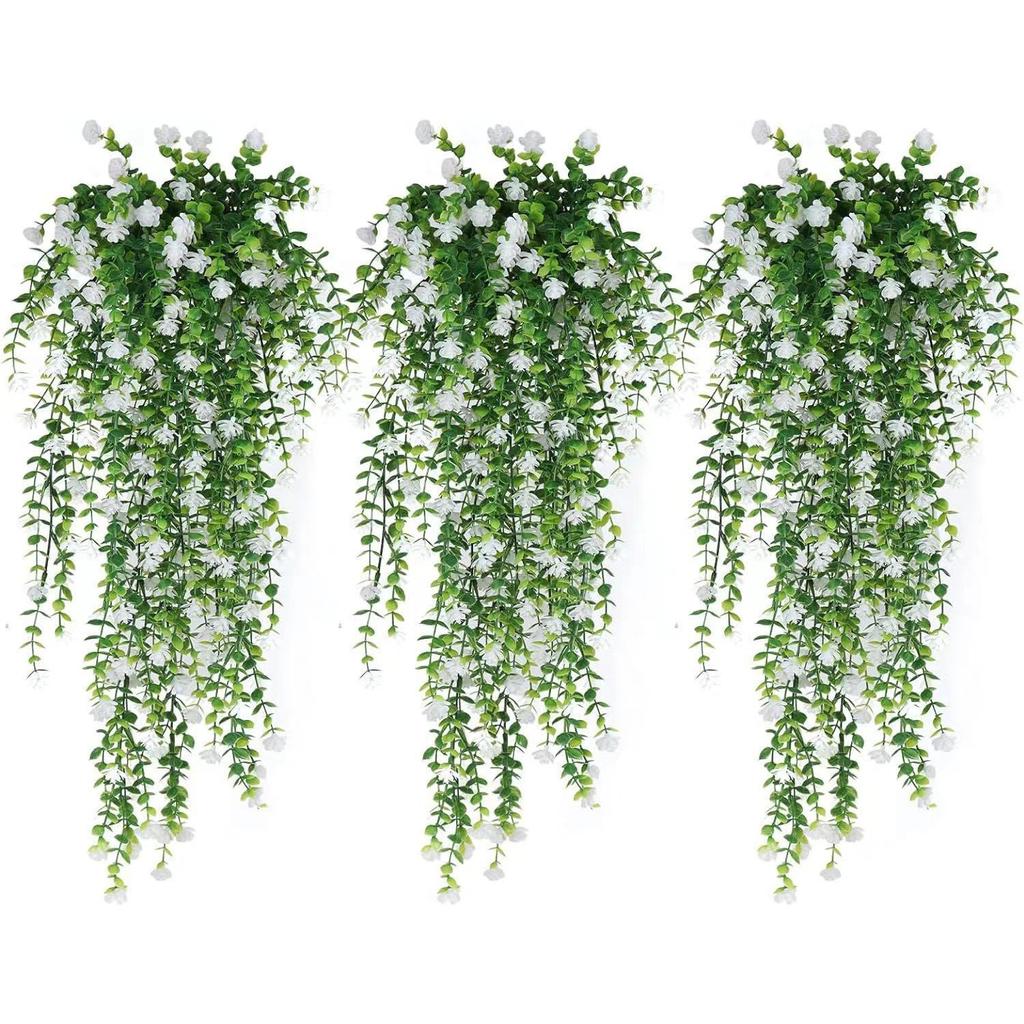 Simulation Eucalyptus Rose Wall Hanging Simulation Green Plant Camellia Vine Home Ceiling Vine Decoration