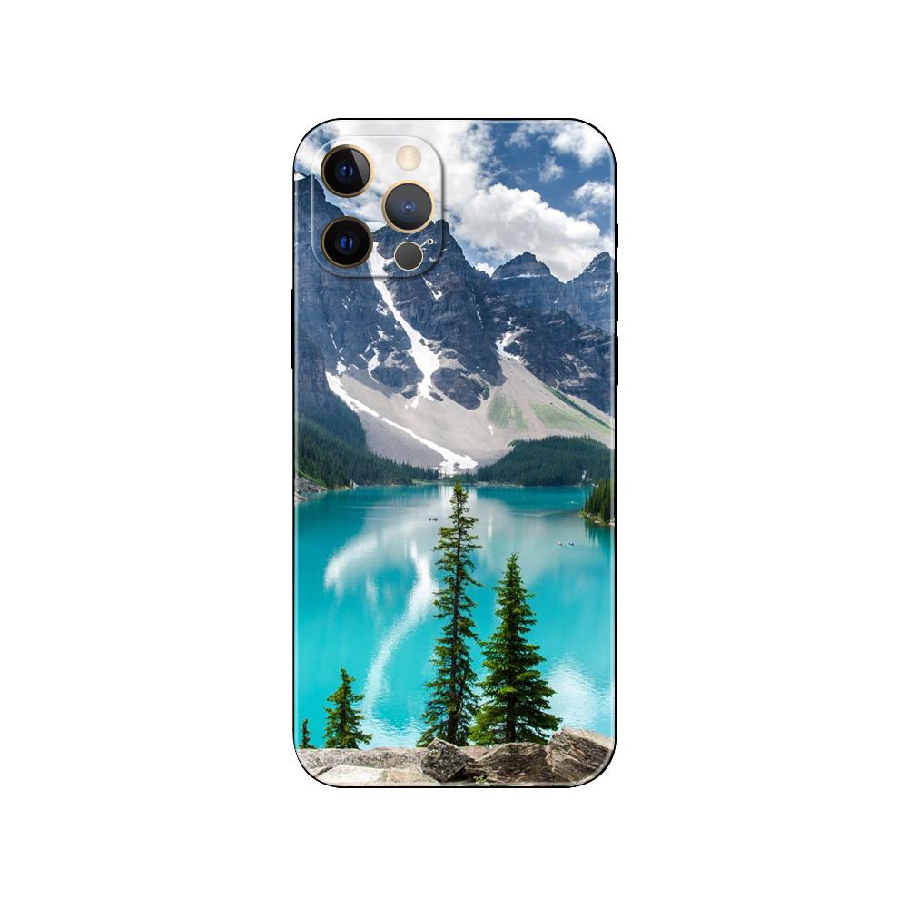 Чехол для телефона Landscape Winter Light Snow для iPhone 2020se 6 6s 7 8 plus x 10 XR XS 11 12 13 mini pro MAX черная задняя крышка из ТПУ