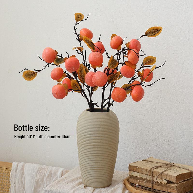 Bionic Dried Flowers: New Year Artificial Persimmon Bouquet, Living Room Decoration & Ornaments