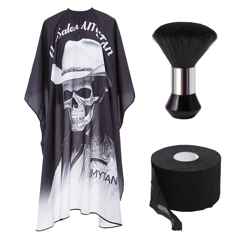 Профессиональный набор парикмахерских накидок, эластичные бумажные полоски для шеи, парикмахерская щетка для сметания волос с шеи, салонные инструменты для укладки волос