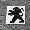 ABS  Auto Logo For 2017 2018 2019 Peugeot 5008 Black Badge Car Front  Rear Trunk Logo Badge Sticker 350THP 380THP GT
