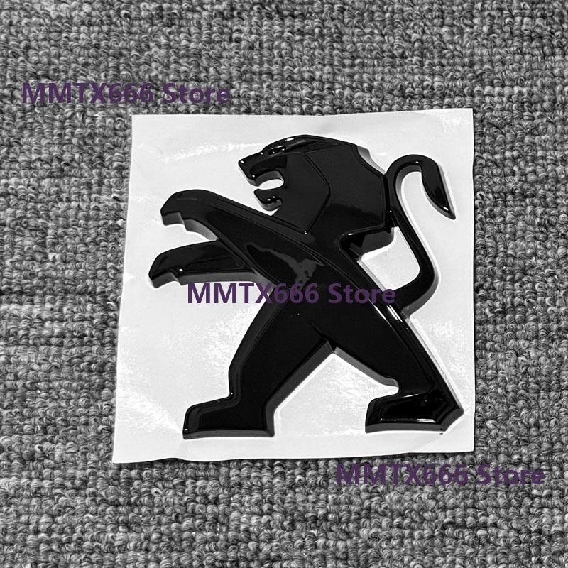 ABS Auto Logo For 2017 2018 2019 Peugeot 5008 Black Badge Car Front Rear Trunk Logo Badge Sticker 350THP 380THP GT