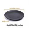 Melamine Black Imitation Porcelain Plate - Versatile Dish for Hot Pot, Barbecue, and Cold Dishes