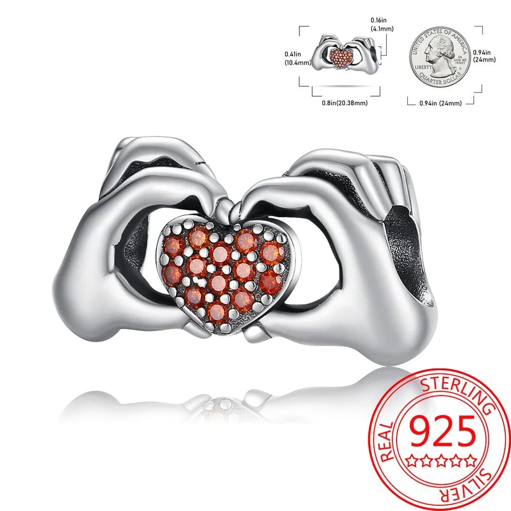 Exquisite Copper Little Monkey Embracing Red Heart Pendant Fit Bracelet Necklaces Party Pairing With Handmade Gifts