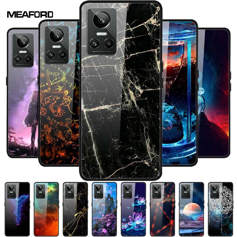 Чехлы для Realme GT Neo 3 Neo3 Мраморное Закаленное Стекло Жесткая Задняя Крышка Для Realme GT Neo3 Чехол 6.7'' Coque 2022 Fundas G T Neo3 5G