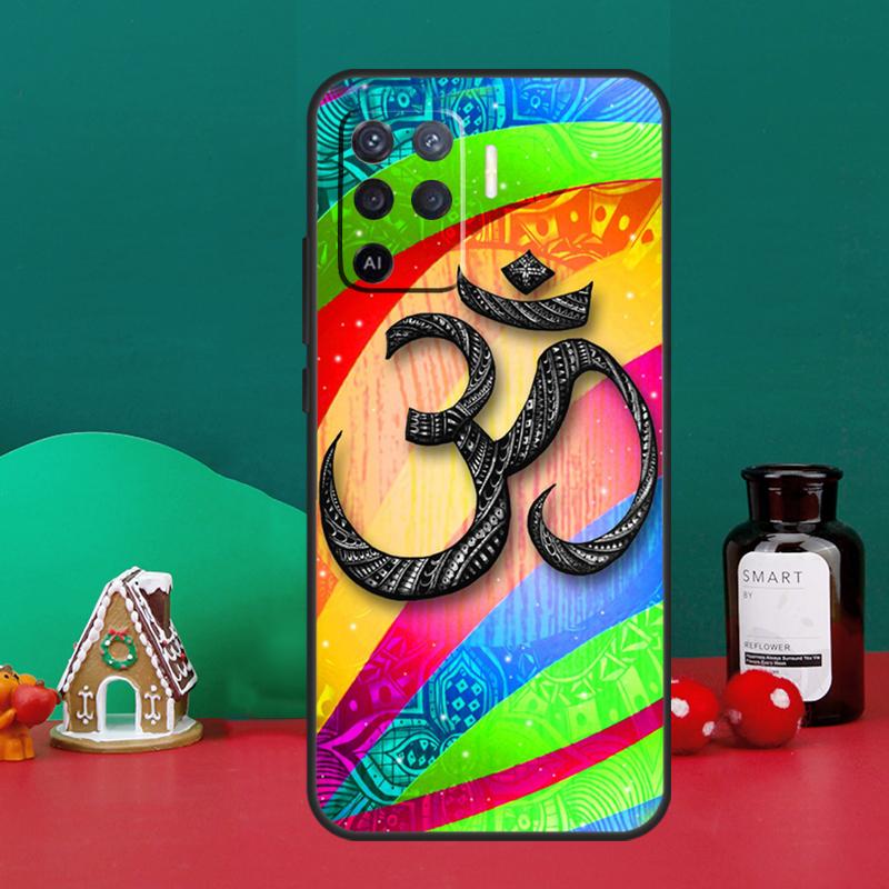 Чехол с дизайном мандалы Йога Ом Намасте для Oppo A16 A76 A96 A17 A60 A40 A80 A98 A58 A78 A18 A38 A57 A74 A54 A94 A15 A5 A6 Pro