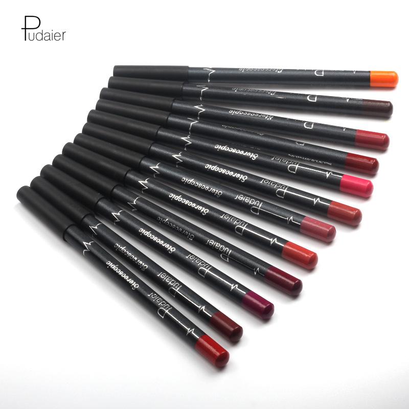 Matte Velvet Lipstick 12 Pcs/sets Lip Liner Waterproof Non-smudge Makeup
