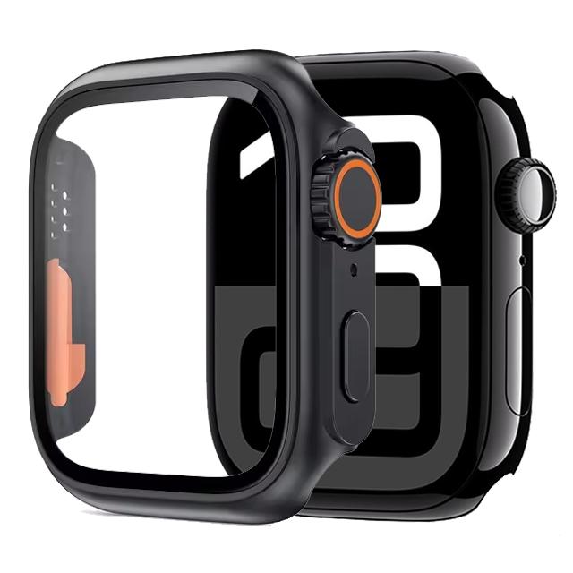 Стекло+Чехол для Apple Watch 11 10 46мм 42мм 9 8 7 45мм 41мм Защита экрана Сменная Ultra 3/2/1 Бампер Чехол iWatch 6 5 4 SE 44мм