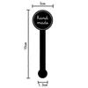 200 Pcs( 20 Sheets) Black Lollipop Hand Made Sealing Stickers Self Adhesive Paper Sticker Labels Decorative Baking Labels