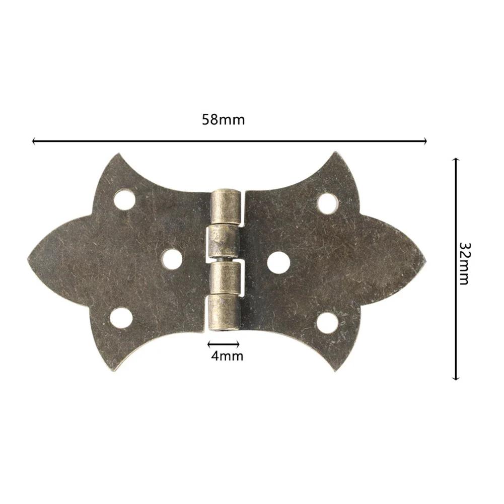 4 шт. мебельные петли антикварные деревянные подарочные шкатулки для ювелирных изделий петля для кукольного домика дверная петля для шкафа мебельная фурнитура для украшения