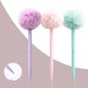 Cute Furry Ball Signature Pen Smooth Writing Writing Pen Accessories Furry Ballpoint Pen