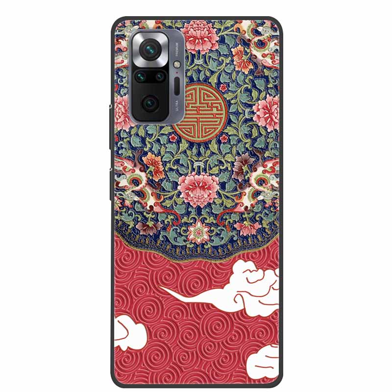 Чехол для телефона Redmi Note 10 Pro, 3D тиснение цветами, задняя крышка для Xiaomi Redmi Note 10S 10 4G 5G, силиконовый мягкий чехол-накладка с цветочным узором