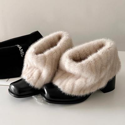 Женская модная легкая подошва, зимние теплые меховые ботинки-луноходы с мягкой подкладкой, нескользящие, повседневные спортивные хлопковые ботинки, меховые короткие ботинки