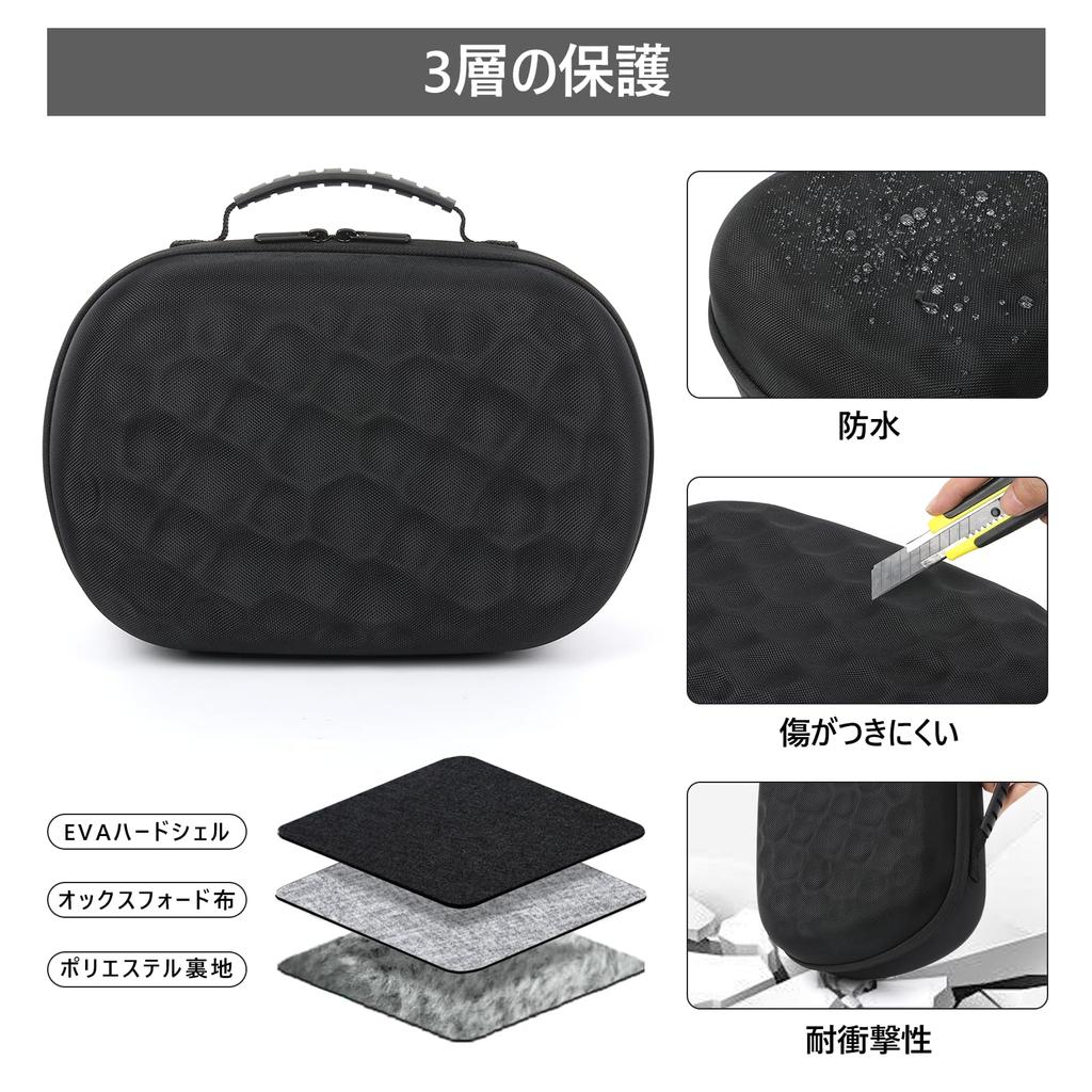 Growalleter Meta Quest 3 Case Meta Quest Storage Bag Accessory Case for Quest Portable Hard Case to Safely Carry VR Experiences 3S/Quest 3S/3