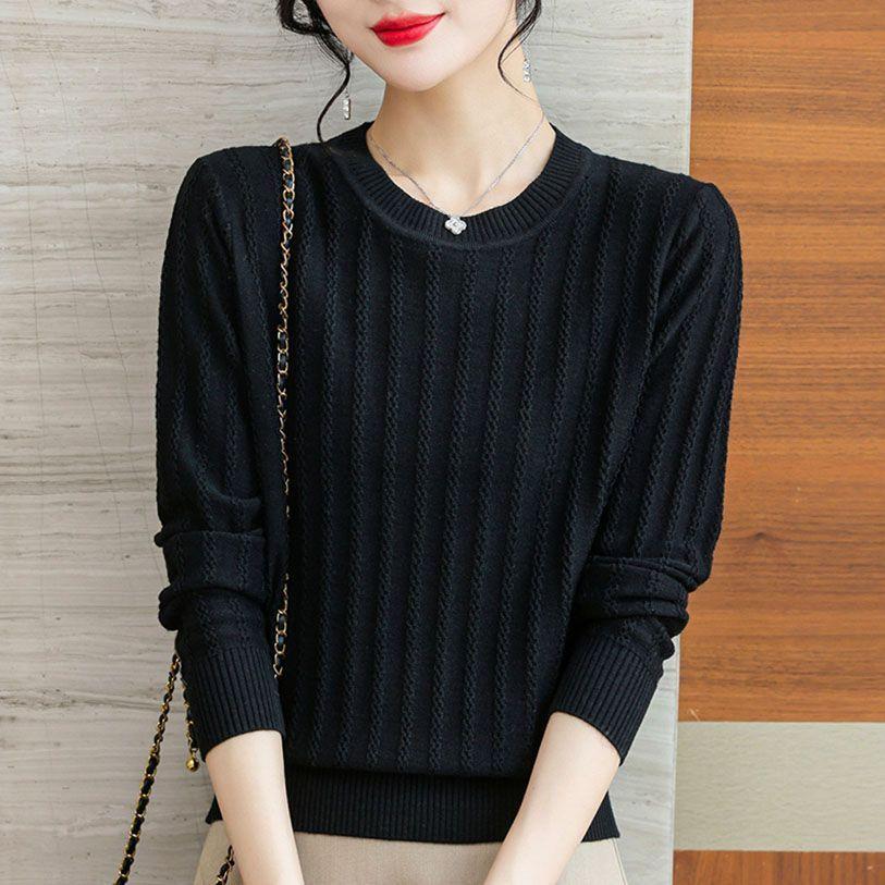 Women Sweater Long Sleeve Top Knitted Pullover O-Neck Fashion Sweater Woman Winter Solid OL Sweaters