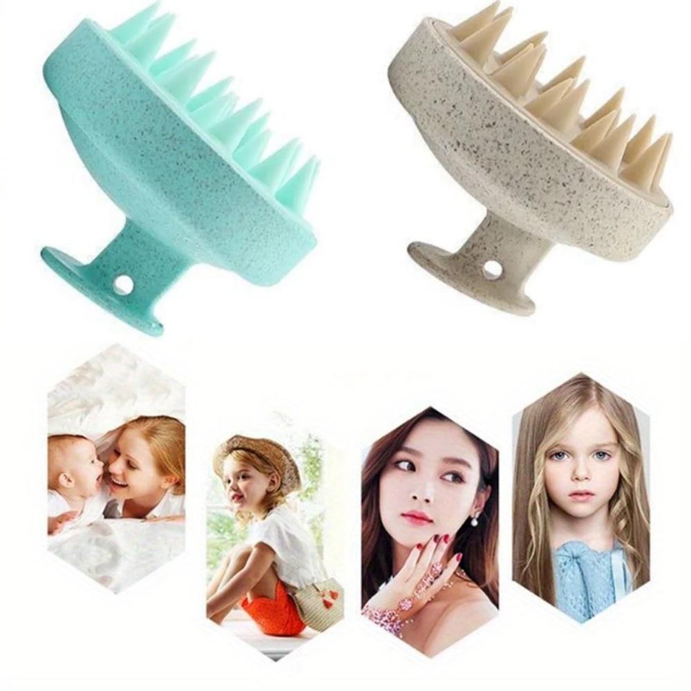 Силиконовая щетка для шампуня, массажная расческа для головы, расческа для мытья волос, массажная щетка для тела, щетка для ванны, душа, парикмахерский инструмент