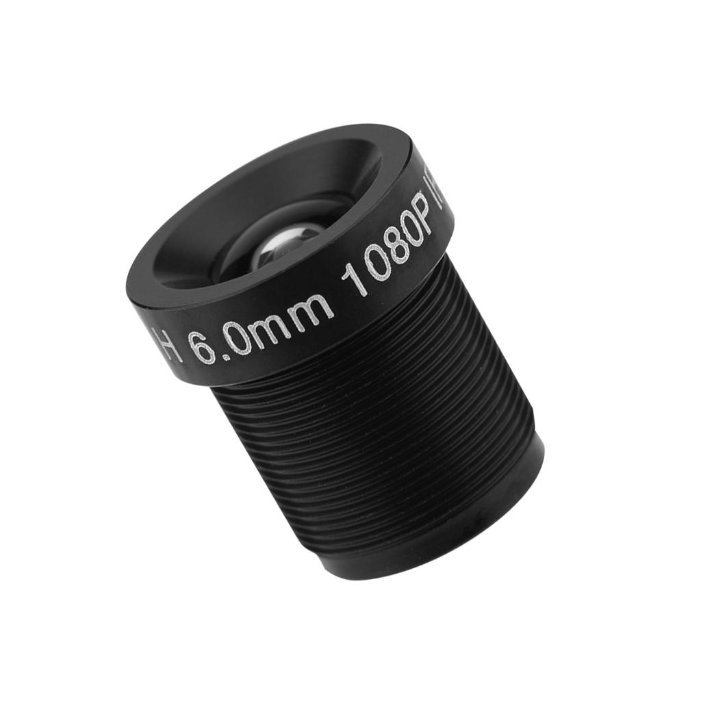 Объектив камеры видеонаблюдения 6 мм, 2 миллиона пикселей, 24-часовая защита, ИК-объектив камеры безопасности с углом обзора 58 градусов