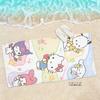 Sanrio Friends Beach Towel Single Sided 2D Print Cute Soft Beach Towel Beach Pool Bathroom Towel Cheerful Gift for Kawaii Lovers